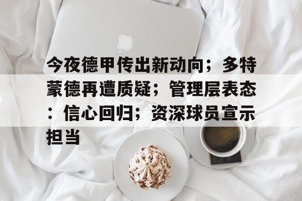 九游体育官网-今夜德甲传出新动向;多特蒙德再遭质疑;管理层表态:信心回归;资深球员宣示担当的简单介绍